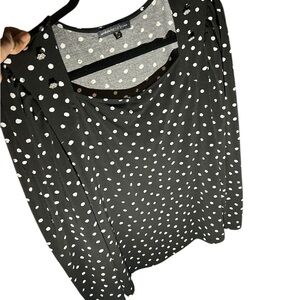 Black and White Polka Dot Blouse